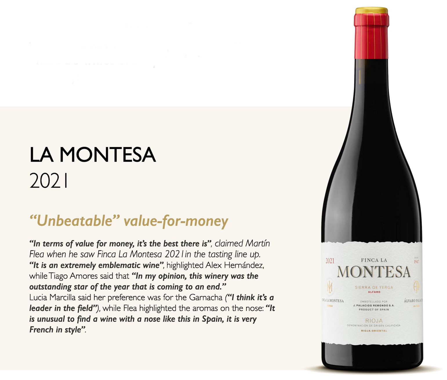 La Montesa 2021: Unschlagbares Preis-/Genussverhältnis - das behaupten spanische Spitzen-Sommeliers