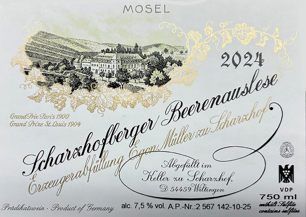 Scharzhofb. Riesling Beerenauslese 2024